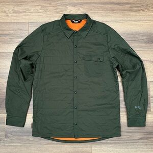Strafe Recon Air Quilted Snap Button Jacket in Green Size Large